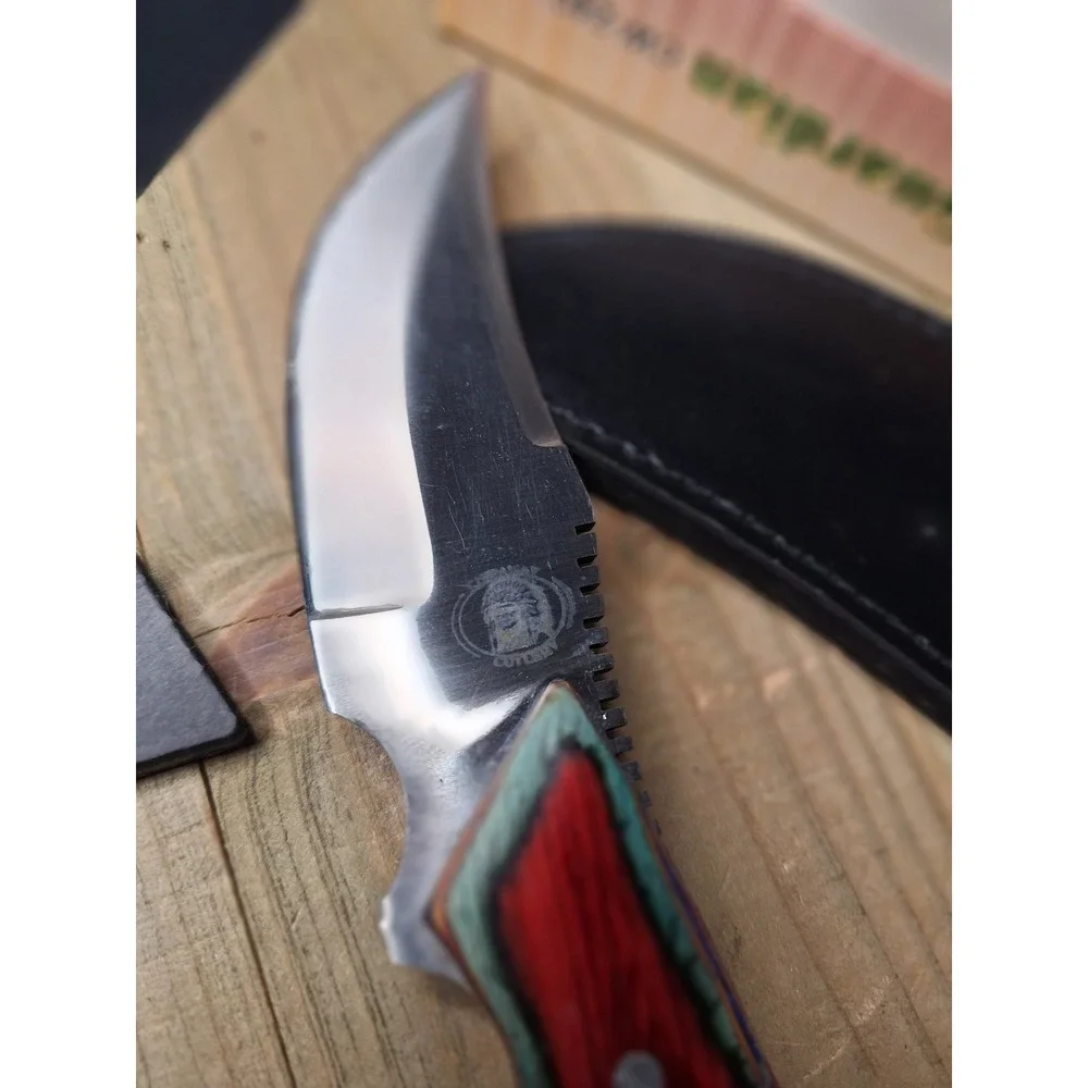 Chipaway Cutlery The Guardian Fixed Blade Knife Surgical Steel Colored Wood